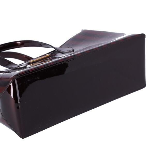 Louis Vuitton Vernis Rayures Wilshire PM Amarante Stripe Patent Leather - Picture 9 of 9